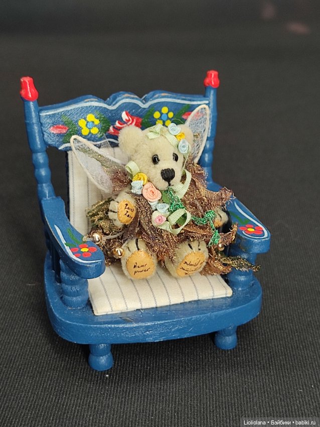 Мишка Лесная Фея от World Of Miniature Bears. 4,5 см. Миниатюра