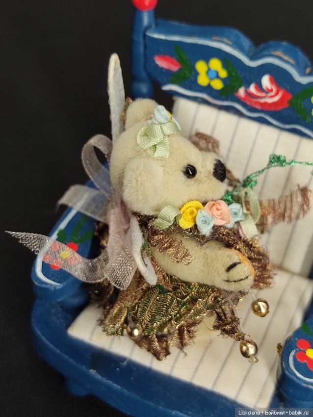 Мишка Лесная Фея от World Of Miniature Bears. 4,5 см. Миниатюра (фото 6)