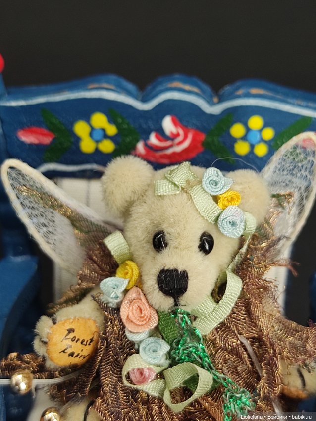 Мишка Лесная Фея от World Of Miniature Bears. 4,5 см. Миниатюра (фото 4)