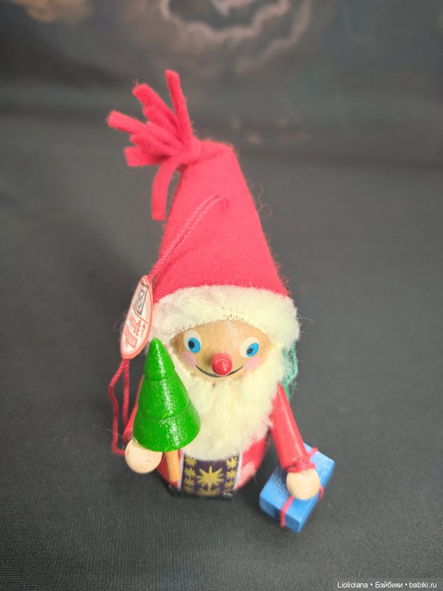 Елочная игрушка Дед Мороз от Steinbach. Германия. 9 см (фото 8)