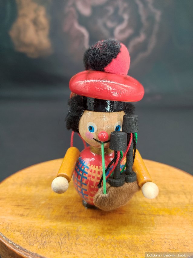 Елочная игрушка Волынщик от Steinbach. Германия. 9 см