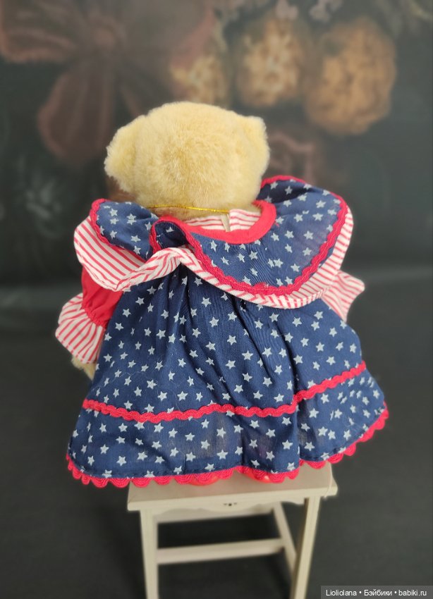 Мишка Muffy Vanderbear. Янки Дудл. 17 см. 1992 год (фото 5)