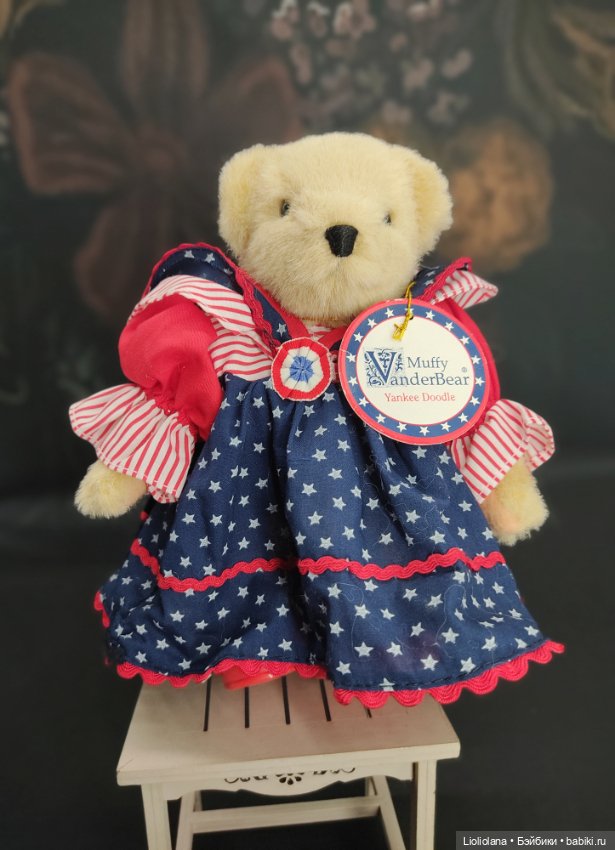 Мишка Muffy Vanderbear. Янки Дудл. 17 см. 1992 год (фото 2)