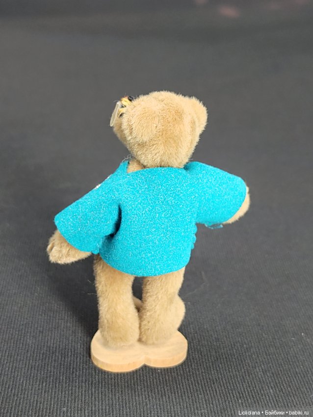 Мишка с пчелкой от World Of Miniature Bears. 7 см. Миниатюра. США (фото 6)