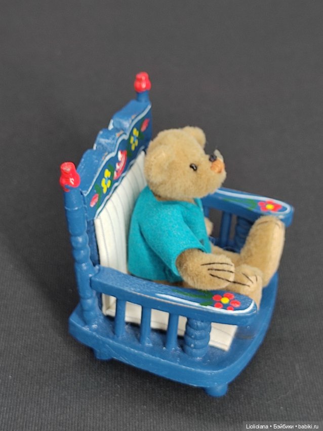 Мишка с пчелкой от World Of Miniature Bears. 7 см. Миниатюра. США (фото 9)