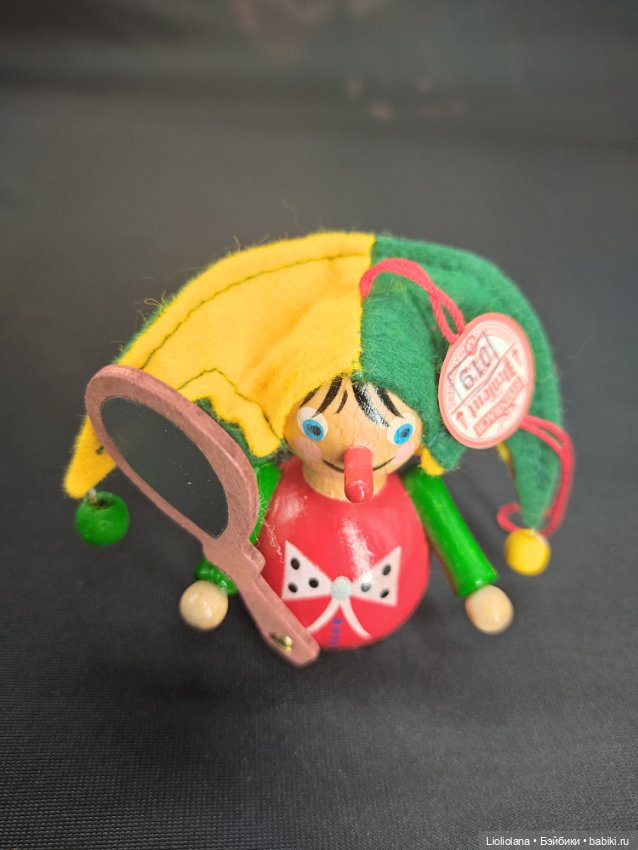 Елочная игрушка Шут от Steinbach. Германия. 9 см