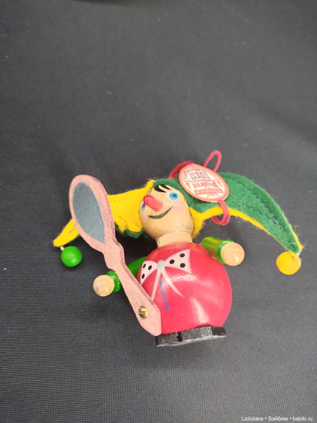 Елочная игрушка Шут от Steinbach. Германия. 9 см (фото 4)