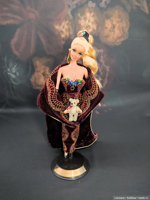 Мишка белый с красным бантом от World Of Miniature Bears. 4,5 см (фото 9)