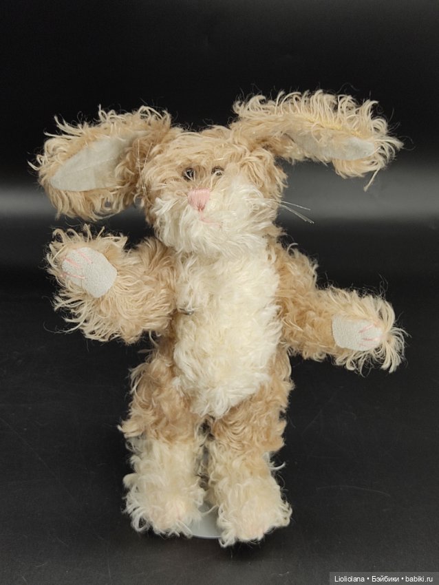 Зайка в шляпке от Boyds Bears Co. 22 см. Мохер. 1998 год (фото 10)