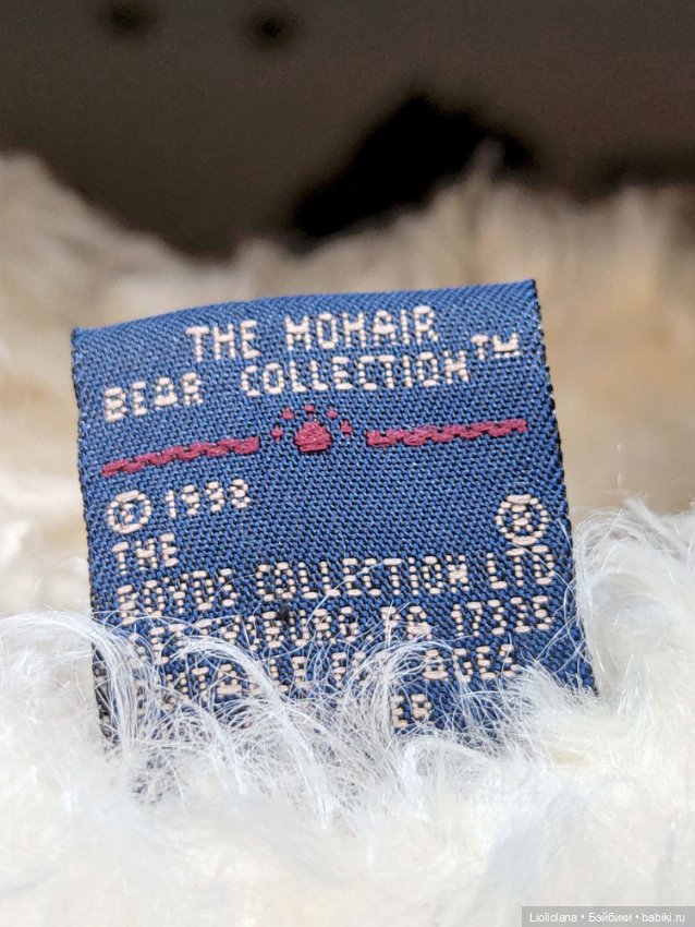 Зайка в шляпке от Boyds Bears Co. 22 см. Мохер. 1998 год (фото 4)