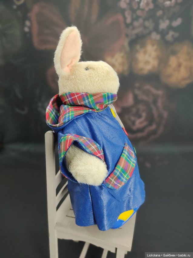 Кролик Hoppy Vanderbear. Дождливый день.1992 год. 20 см (фото 3)