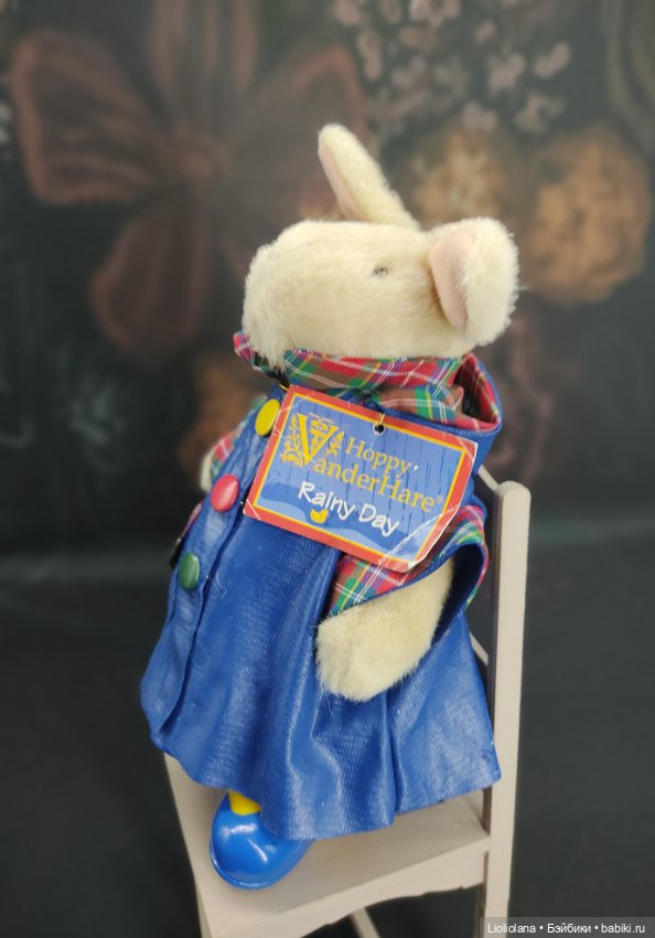 Кролик Hoppy Vanderbear. Дождливый день.1992 год. 20 см (фото 2)