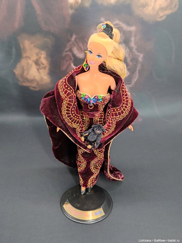 Мишка чёрный в крапинку #2 от Chu-Ming Wu. 4,5 см 1995 год (фото 4)