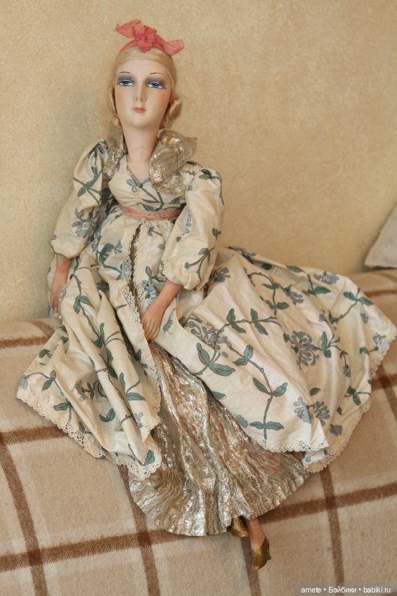 Антикварная французская будуарная кукла (фото 4)