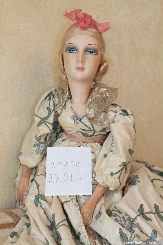 Антикварная французская будуарная кукла (фото 5)