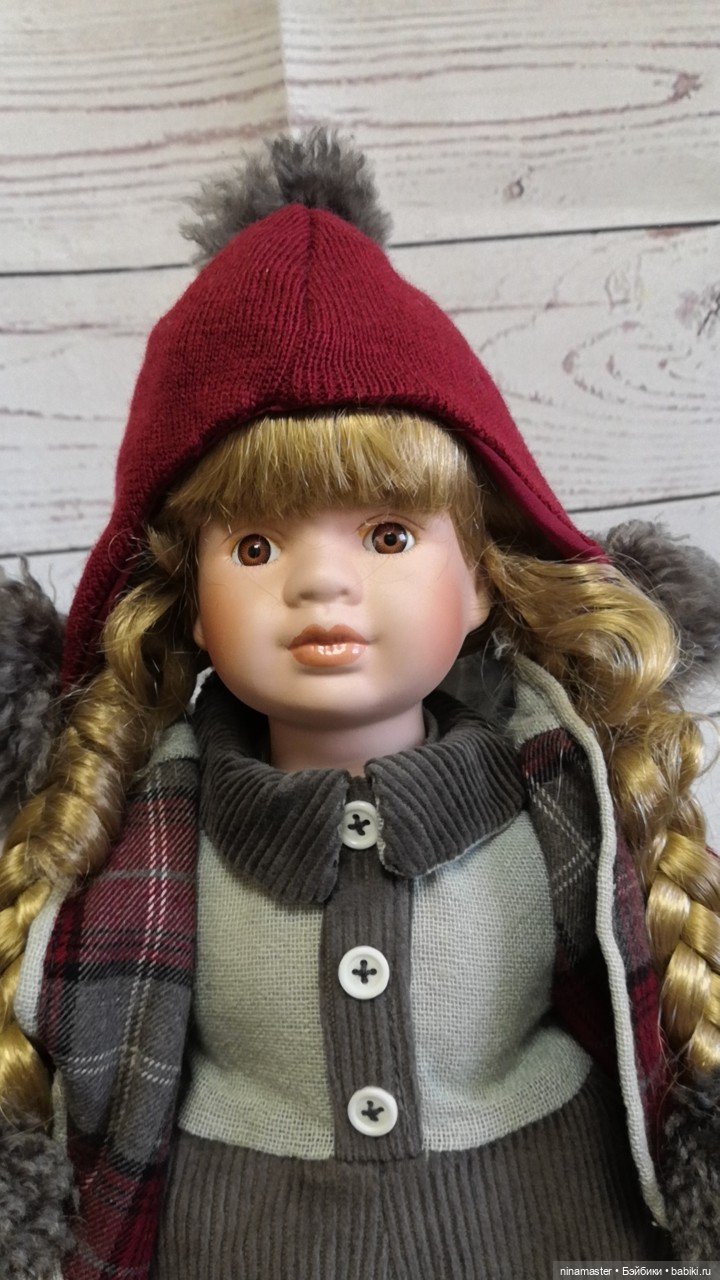 Большая винтажная фарфоровая кукла из Германии