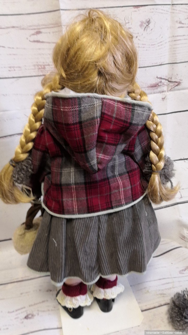 Большая винтажная фарфоровая кукла из Германии (фото 10)