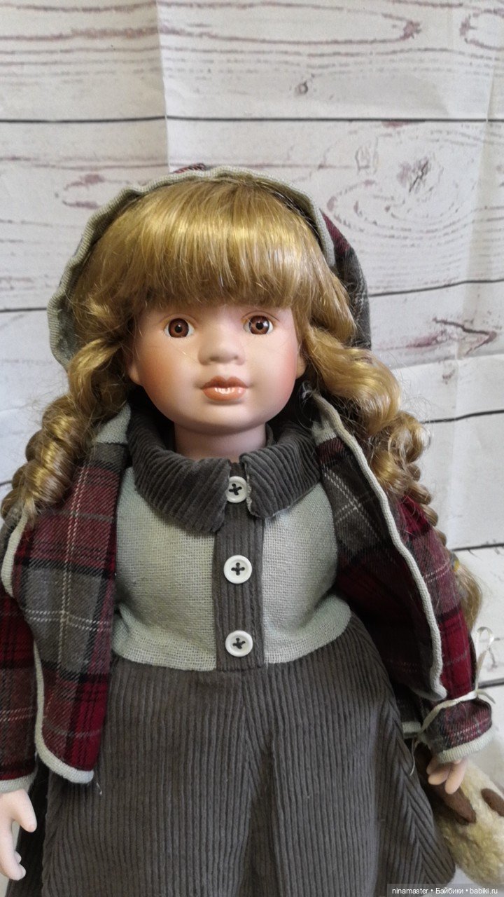 Большая винтажная фарфоровая кукла из Германии