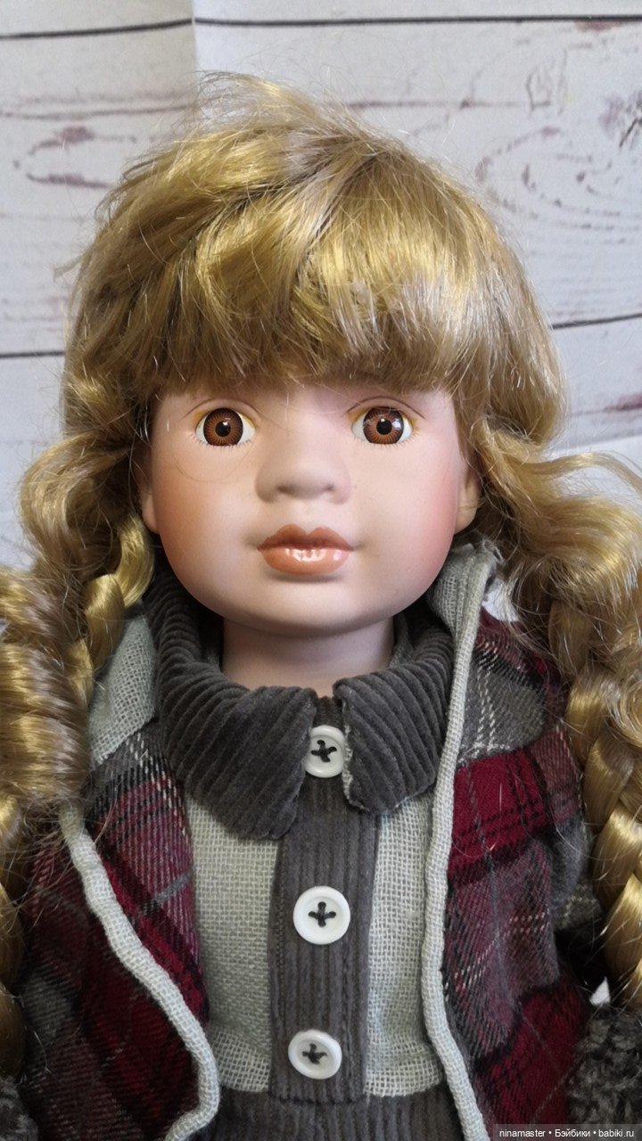 Большая винтажная фарфоровая кукла из Германии (фото 8)