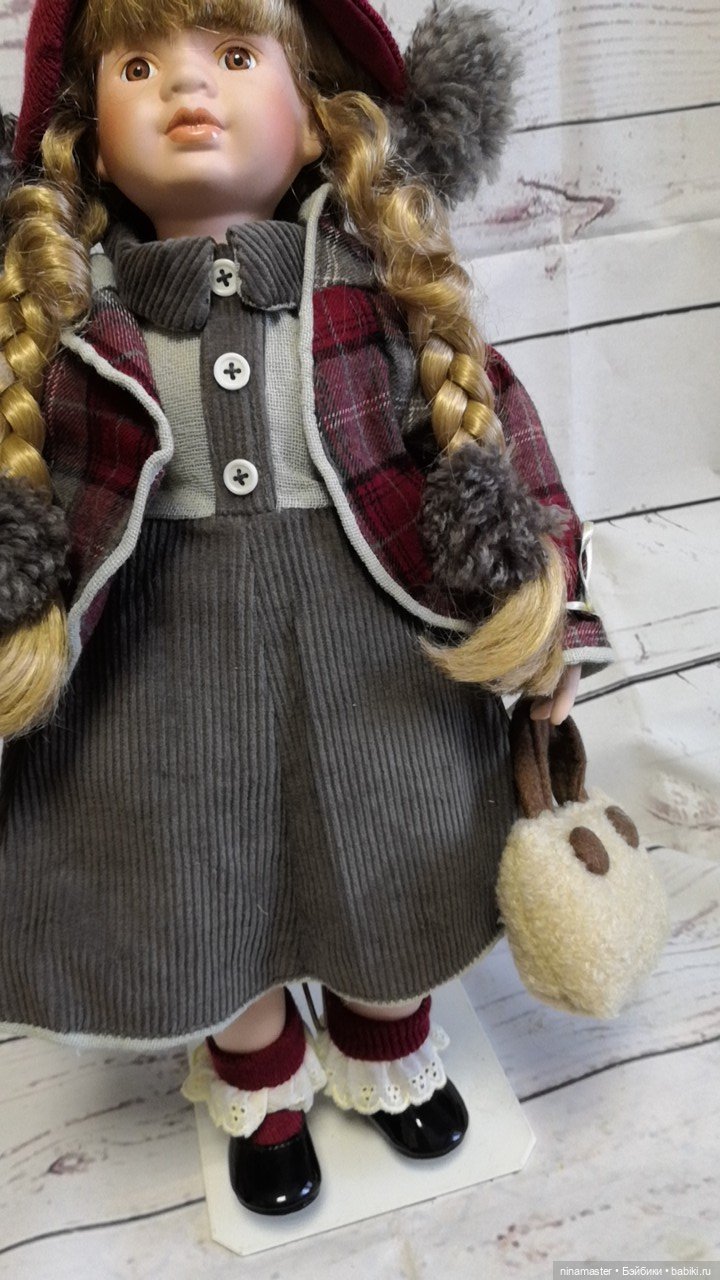 Большая винтажная фарфоровая кукла из Германии (фото 4)