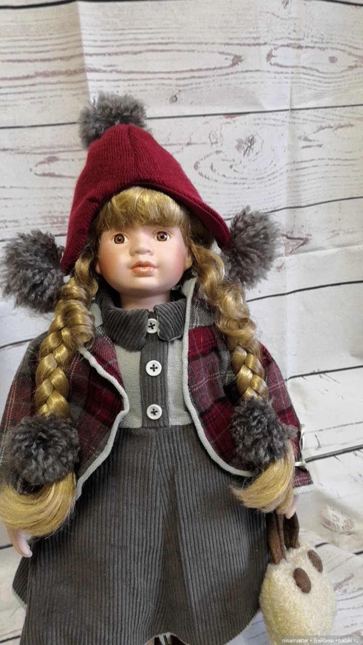 Большая винтажная фарфоровая кукла из Германии (фото 3)