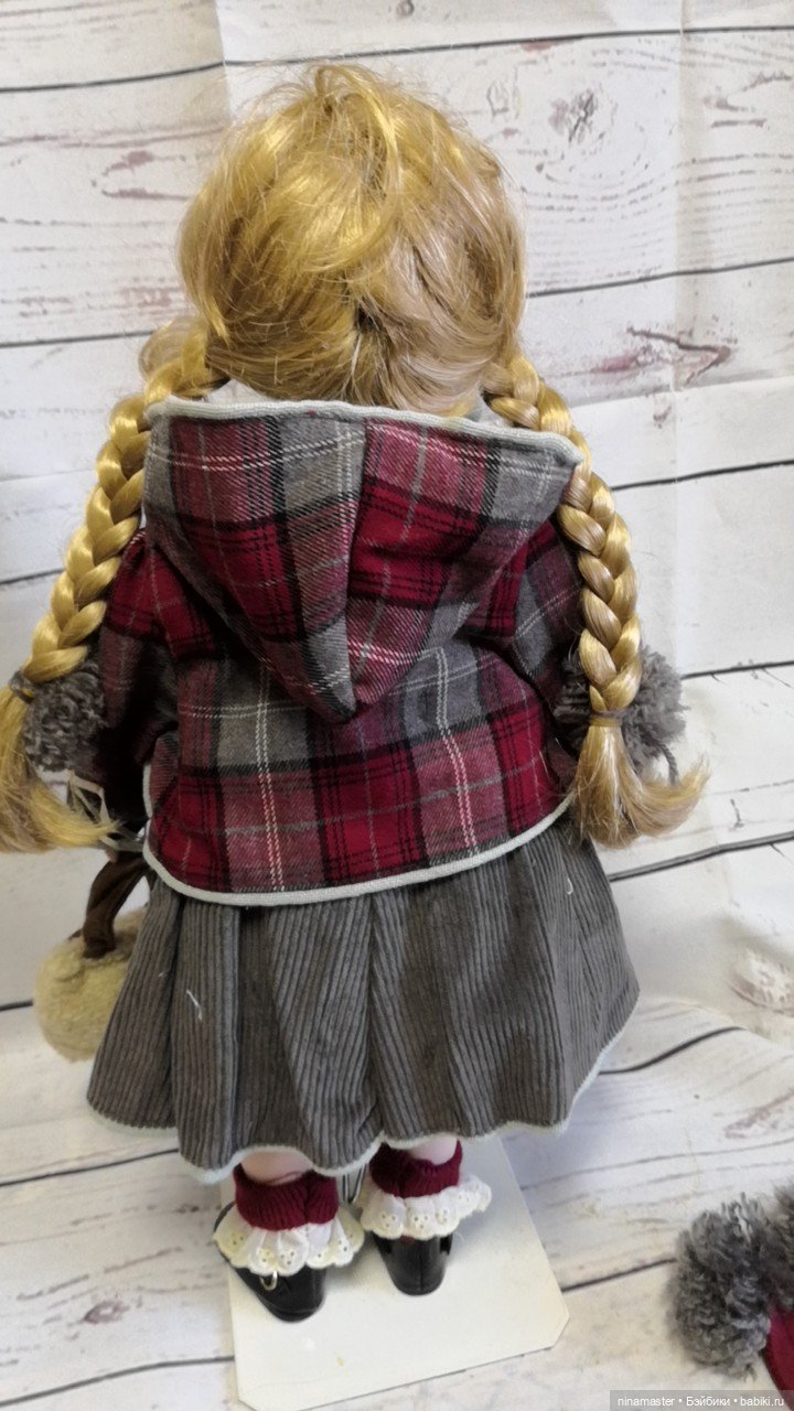 Большая винтажная фарфоровая кукла из Германии