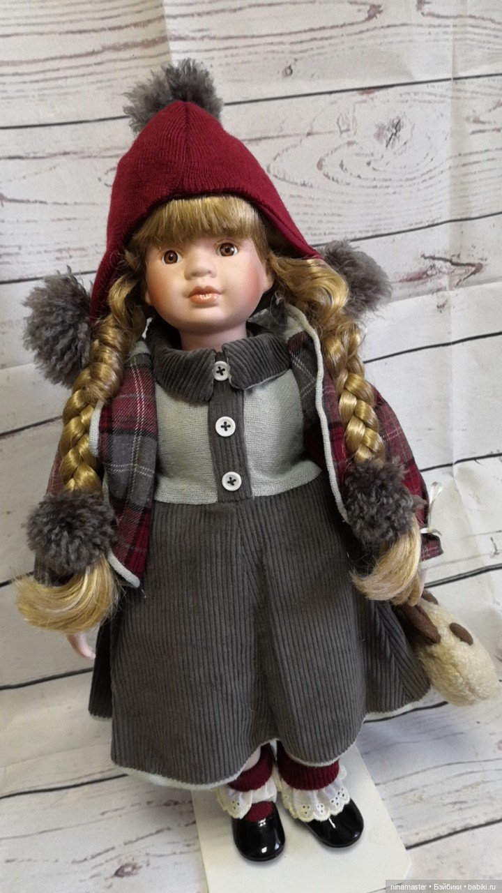 Большая винтажная фарфоровая кукла из Германии