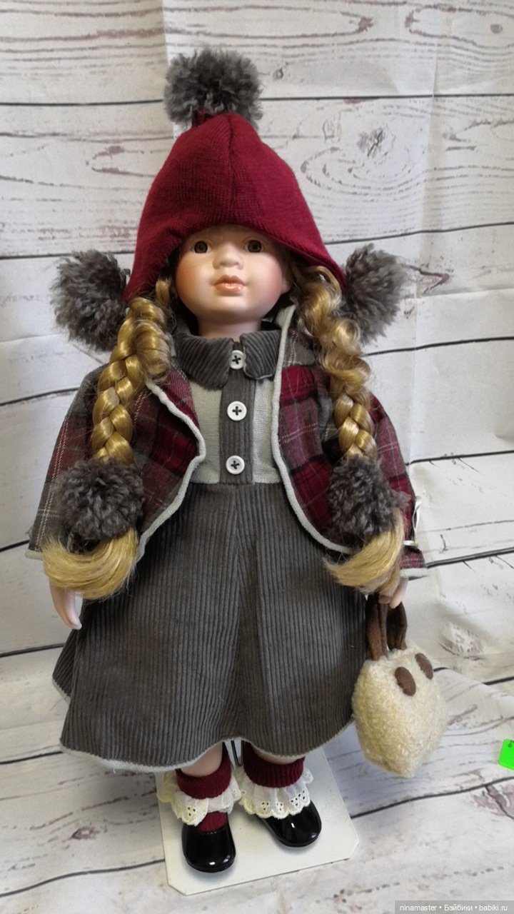 Большая винтажная фарфоровая кукла из Германии