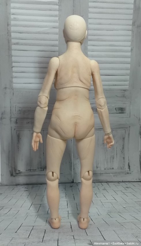 Авторская шарнирная кукла Бабушка Татьяна от Соцковой Александры (фото 7)