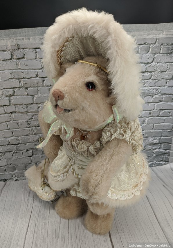 Мишка Фигуристка от Lynn West. 60 см (фото 4)