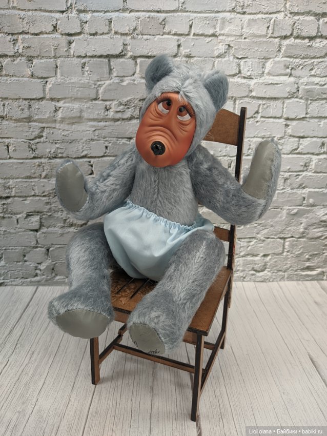 Мишка Малыш от Georgette Zlomke.38 см. Мохер