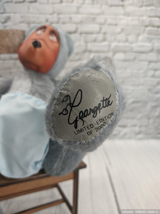 Мишка Малыш от Georgette Zlomke.38 см. Мохер (фото 5)