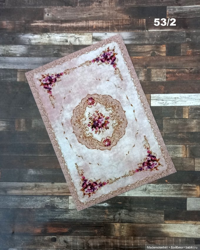 Коллекция ковров и подушек "Нежность" в сиреневом цвете № 53 (фото 3)