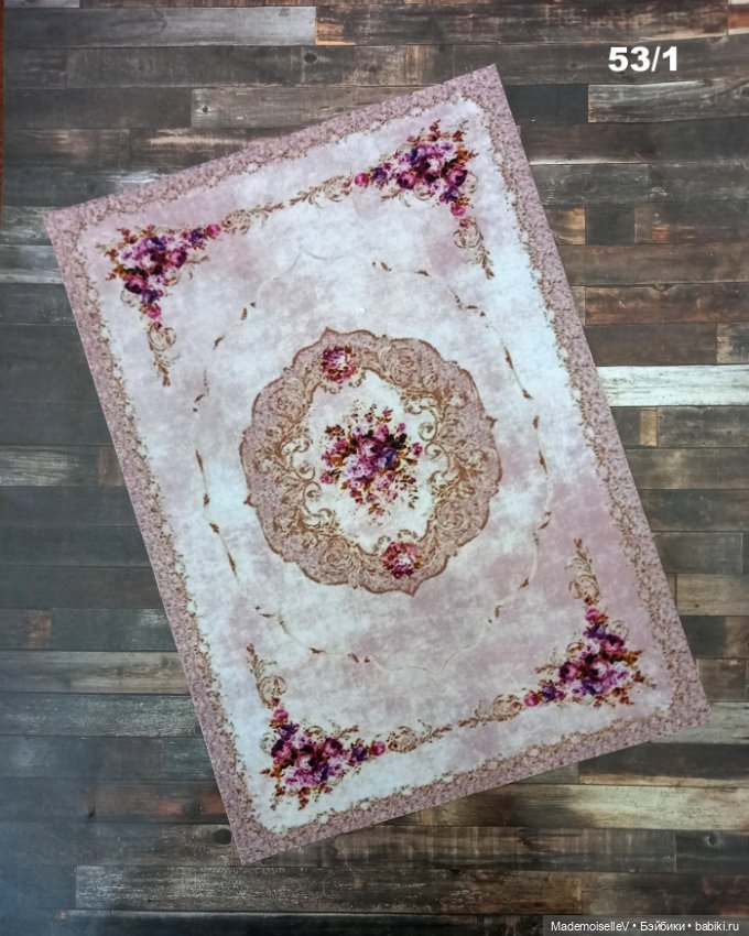 Коллекция ковров и подушек "Нежность" в сиреневом цвете № 53 (фото 2)