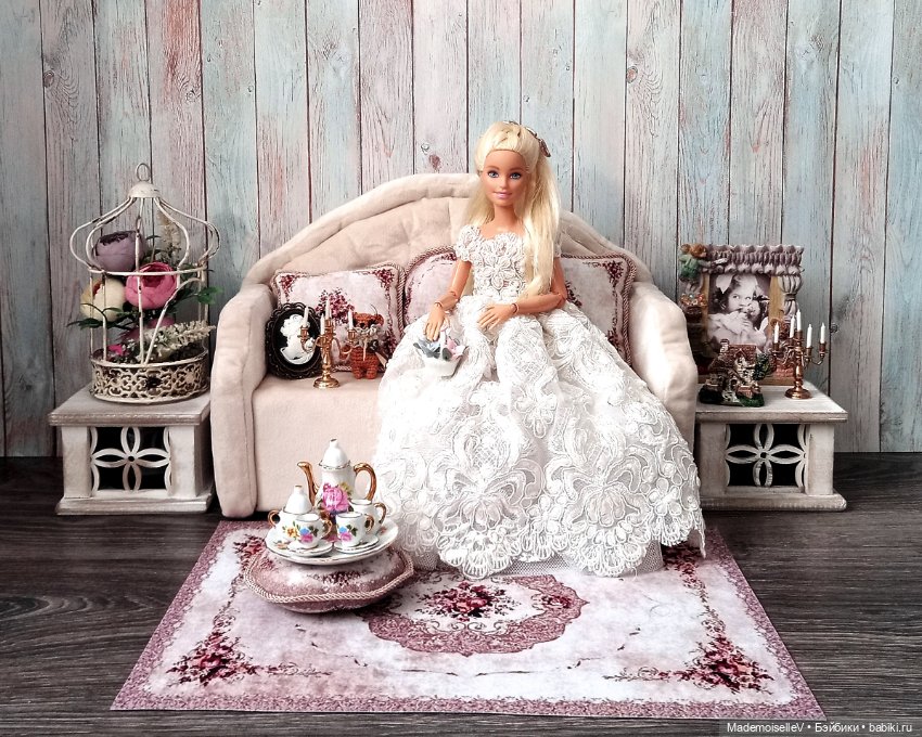 Коллекция ковров и подушек "Нежность" в бежевом цвете № 52 (фото 7)