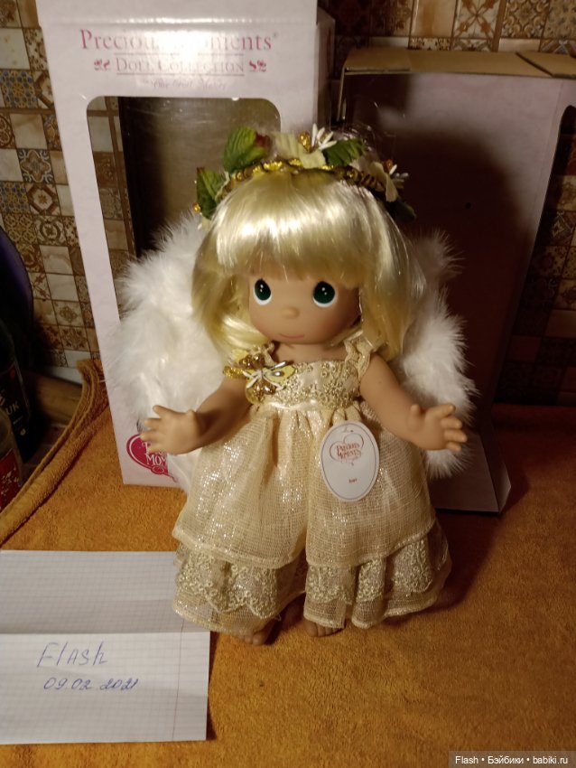 Драгоценные моменты от Линды Рик девочка ангелочек к Рождеству (фото 2)