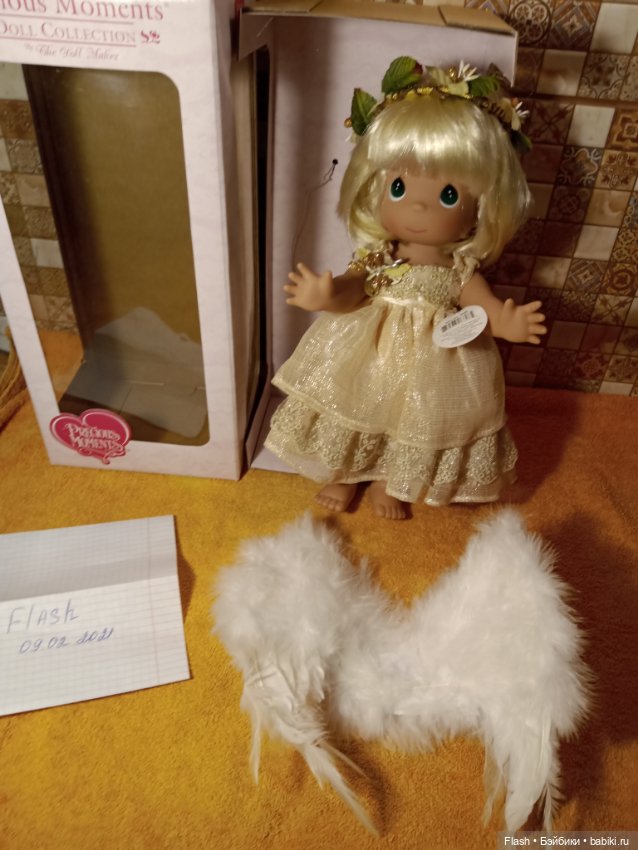 Драгоценные моменты от Линды Рик девочка ангелочек к Рождеству (фото 8)