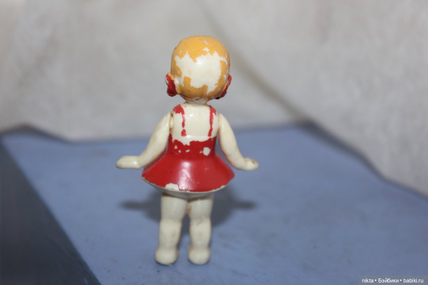Игрушка СССР. Куколка колкий пластик (фото 3)