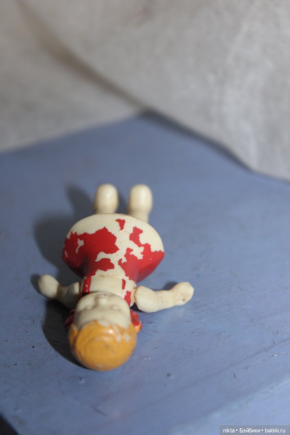 Игрушка СССР. Куколка колкий пластик (фото 6)