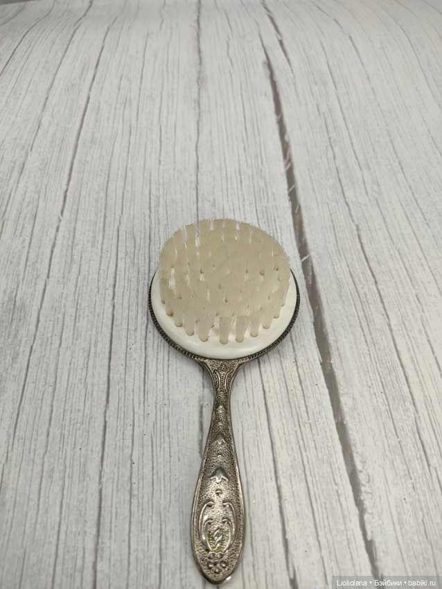 Винтажная щётка с мишкой. 14,5 см (фото 2)