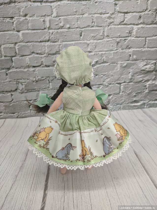 Винтажный авторский аутфит от Chris Miller. Винни Пух. Для кукол 20 см (фото 7)