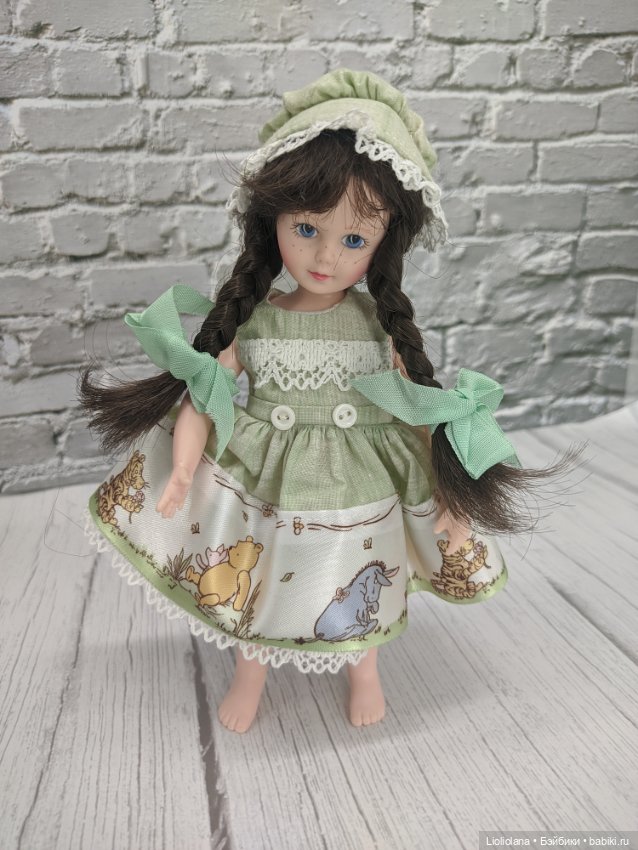 Винтажный авторский аутфит от Chris Miller. Винни Пух. Для кукол 20 см (фото 5)