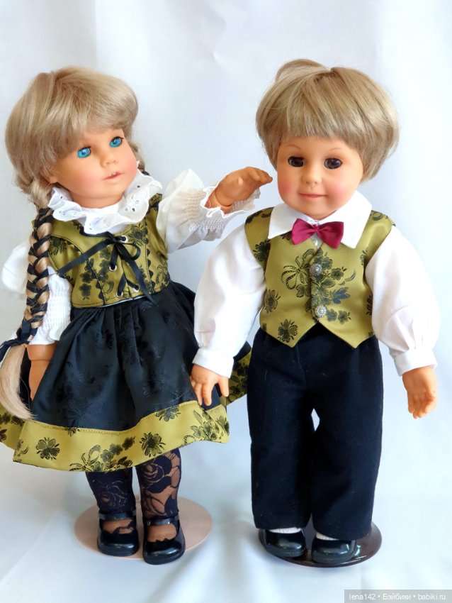 Сладкая парочка. Куколки на шарнирном теле (фото 2)