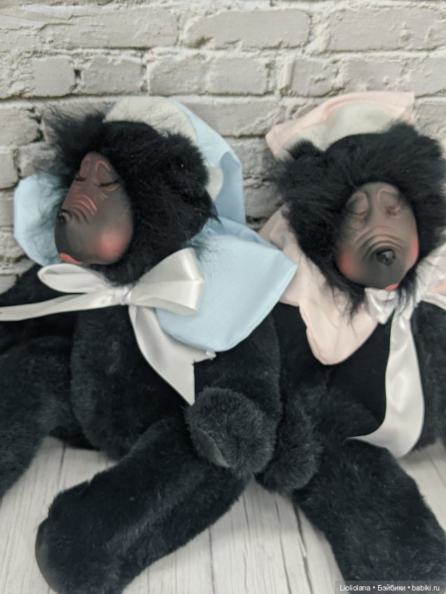 Мишка Бэби в голубом от Georgette Zlomke. 38 см (фото 9)