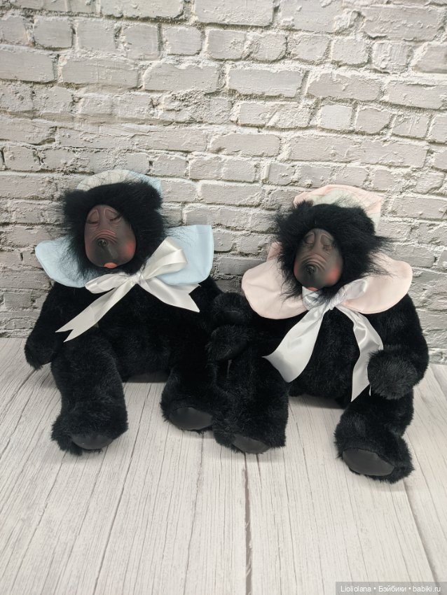 Мишка Бэби в голубом от Georgette Zlomke. 38 см (фото 7)