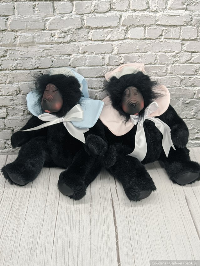 Мишка Бэби в голубом от Georgette Zlomke. 38 см (фото 8)