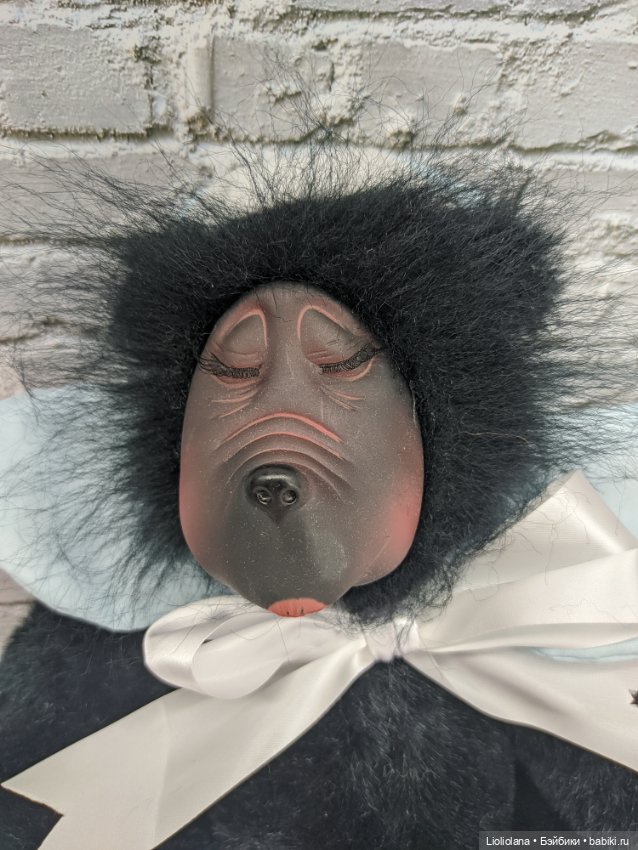 Мишка Бэби в голубом от Georgette Zlomke. 38 см