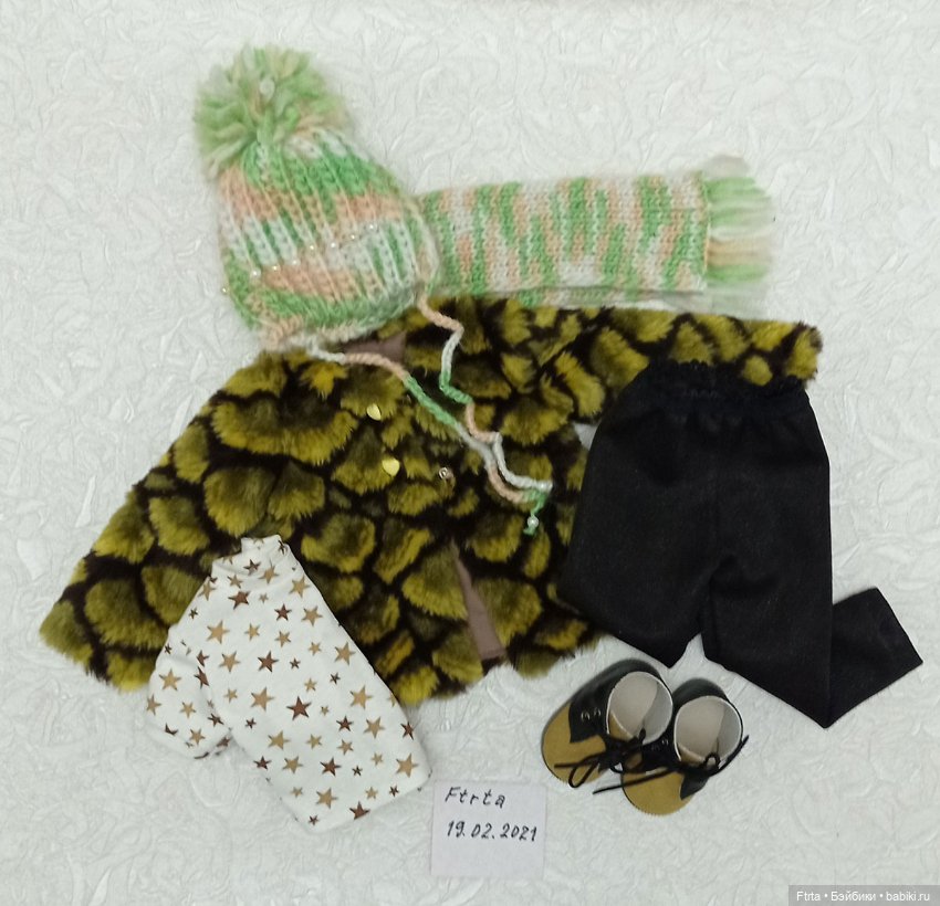 Комплект с шубкой для кукол Готц (фото 6)