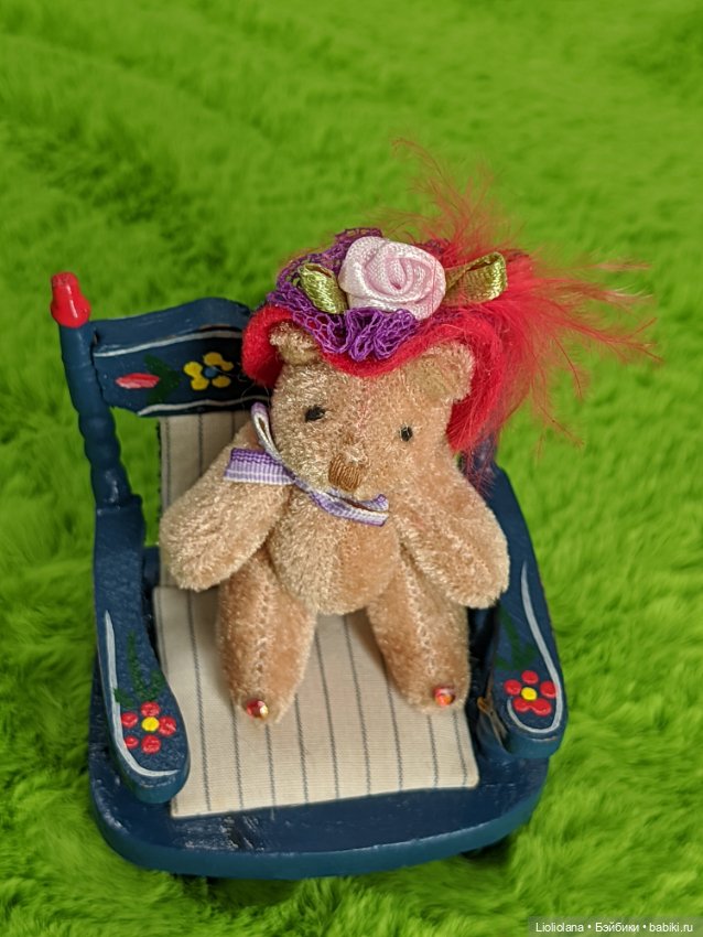 Мишка в шляпке от Boyds Bears Co. 6 см (фото 4)