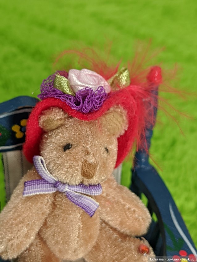 Мишка в шляпке от Boyds Bears Co. 6 см (фото 2)